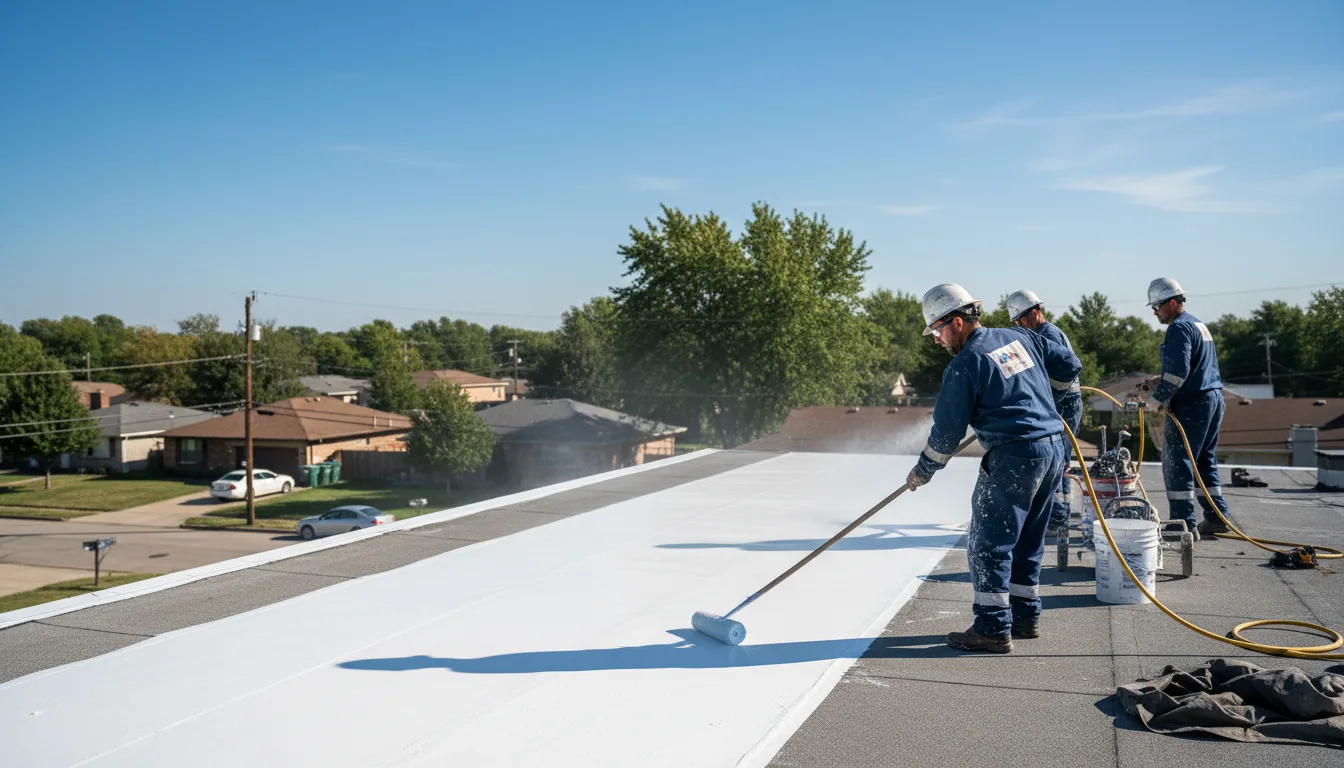 Commercial roof coating in Bristol, RI near me
